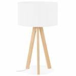 Lampe de table sur trépied scandinave TRANI MINI (blanc)