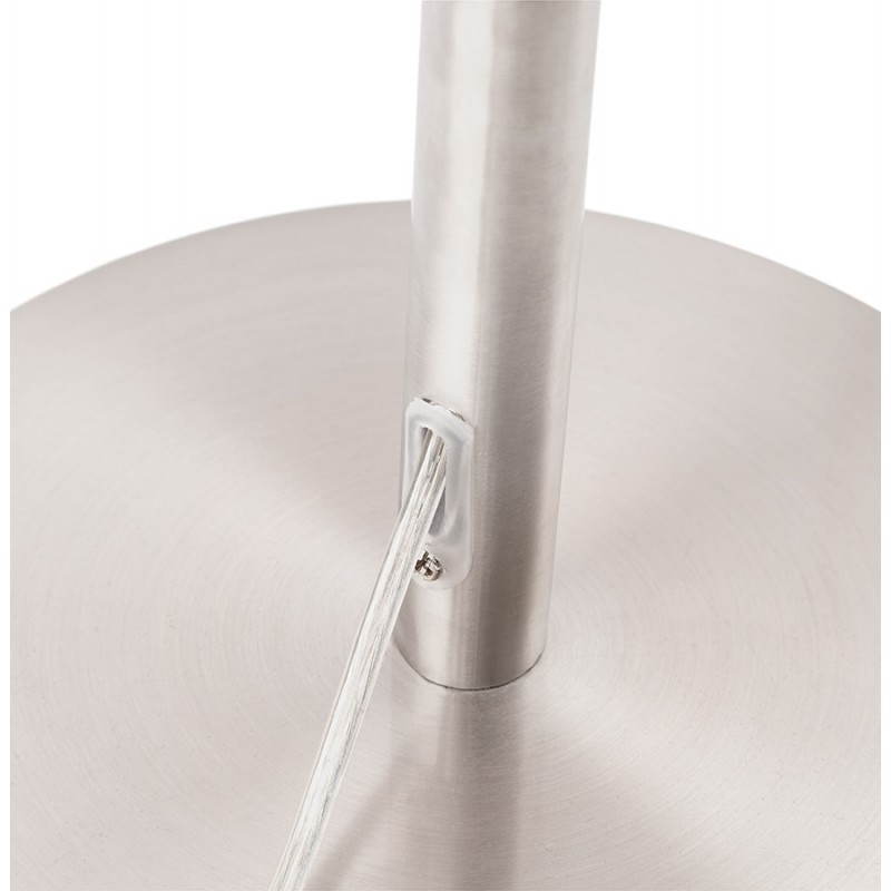 Lampe sur pied design réglable en hauteur LATIUM en tissu (blanc) - image 28805