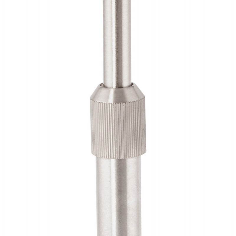 Lampe sur pied design réglable en hauteur LATIUM en tissu (gris) - image 28826