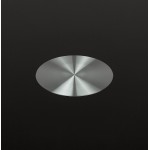 Rotondo design MARJORIE vetro tavolo (Ø 120 cm) (nero)