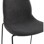 Sgabello design bar DOLY (grigio scuro) tessuto sedia