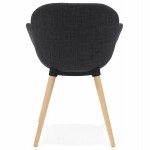 Design chair style Scandinavian LENA in fabric (dark gray)