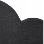 Design sedia stile scandinavo LENA in tessuto (grigio scuro)