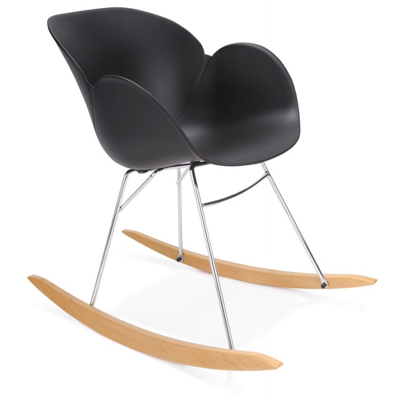 Mecedora diseño polipropileno silla de Edén (negro) - image 29289