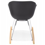 Rocking design EDEN (black) polypropylene Chair