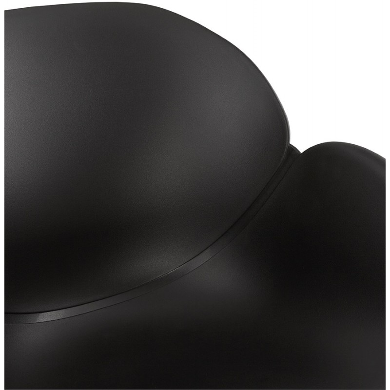 A dondolo design polipropilene Sedia di EDEN (nero) - image 29293