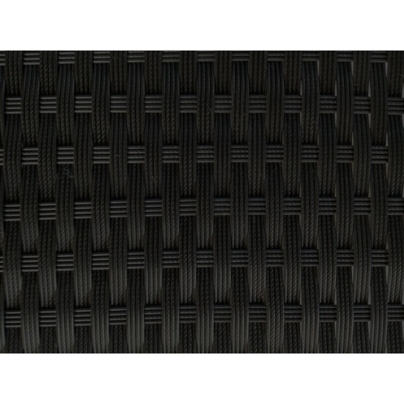 Garden furniture 5 squares SEVILLE woven resin (black, white/ecru cushions) - image 29863