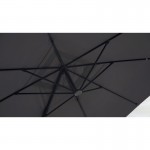 Parasol déporté carré avec ventilation 3m x 3m CESAR (gris)