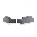 Richtige Design Sofa 3 Plätze ALBERT Stoff (hellgrau)