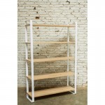 Shelf design NUCE bookcase solid oak (natural oak)