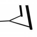 Table à manger design ADAMO en bois (180X90X75cm) (chêne clair, noir)