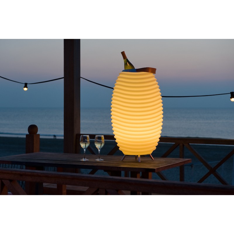 LED-Lampe Champagner Eimer Lautsprecher Bluetooth Lautsprecher KOODUU SYNERGIE S 50 (weiß) - image 36640