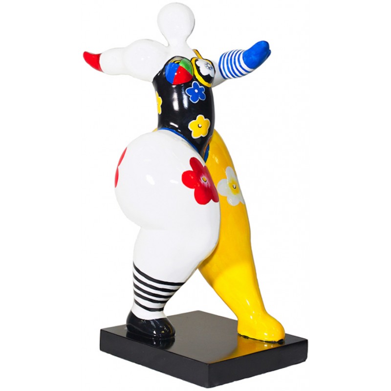 Statue sculpture décorative design FEMME DEESSE en résine H52 (multicolore) - image 36690