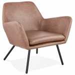 Lounge chair design and retro HIRO (Brown)