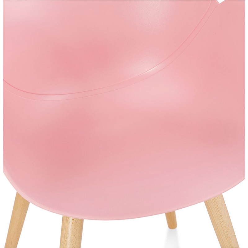 Design chair style Scandinavian LENA polypropylene (powder pink) - image 36760