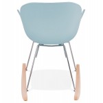Rocking design EDEN (sky blue) polypropylene Chair