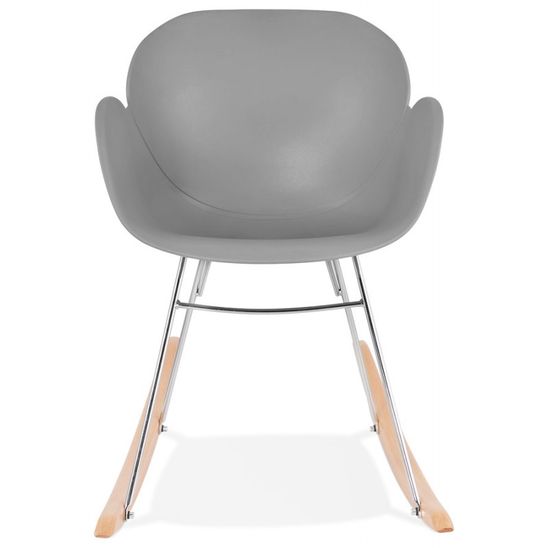 Mecedora diseño silla polipropileno EDEN (gris claro) - image 36972