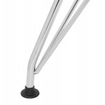 Stile di design sedia industriale polipropilene TOM piede in metallo cromato (bianco)