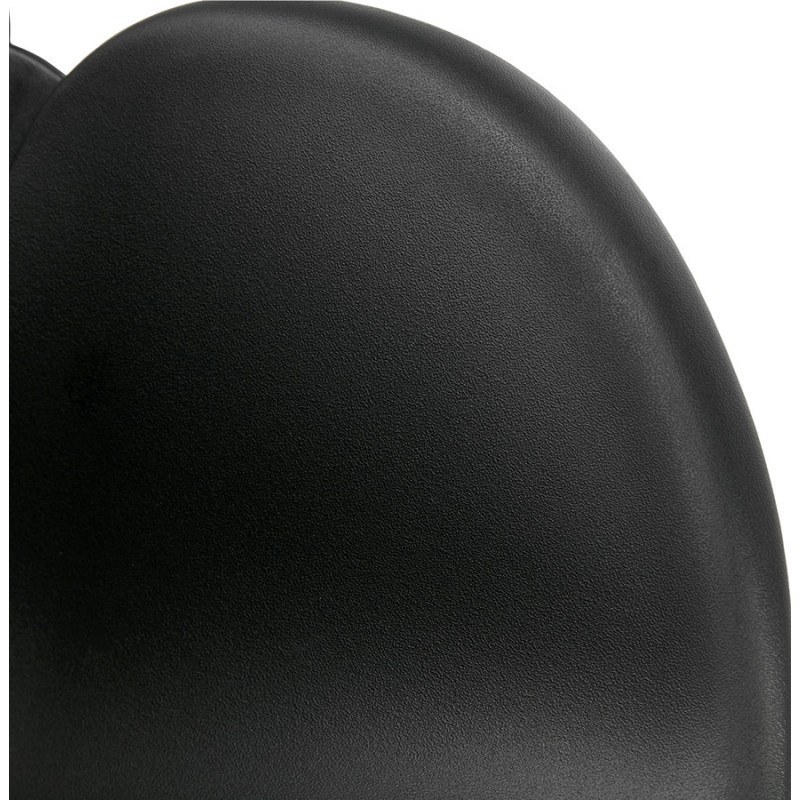 Chaise design style industriel TOM en polypropylène pied métal chromé (noir) - image 37042