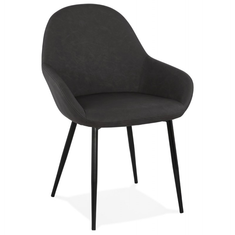 Chaise design et moderne SHELA (gris foncé) - image 37169
