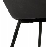 Chaise design et moderne SHELA (gris foncé)