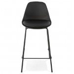 Bar bar halfway up industrial OCEANE MINI (black) chair stool