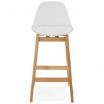 Bar sgabello sedia design scandinavo metà altezza Firenze MINI (bianco)