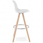 OCTAVE Scandinavian design bar stool (white)