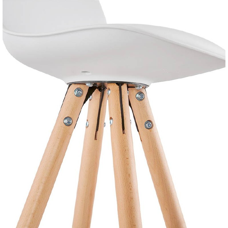 OCTAVE Scandinavian design bar stool (white) - image 37479