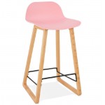 Bar bar halfway up Scandinavian SCARLETT MINI (powder pink) chair stool