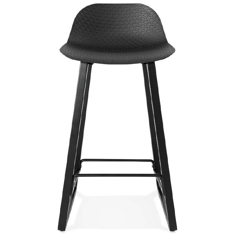 Tabouret de bar chaise de bar mi-hauteur design OBELINE MINI (noir) - image 37512