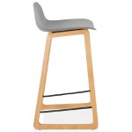 Tabouret de bar chaise de bar mi-hauteur scandinave SCARLETT MINI (gris clair)