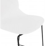 Industrielle Barhocker stapelbar (weiß) JULIETTE Chair bar