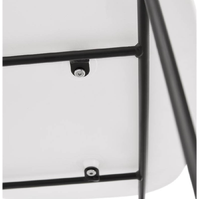 Tabouret de bar chaise de bar industriel empilable JULIETTE (blanc) - image 37602