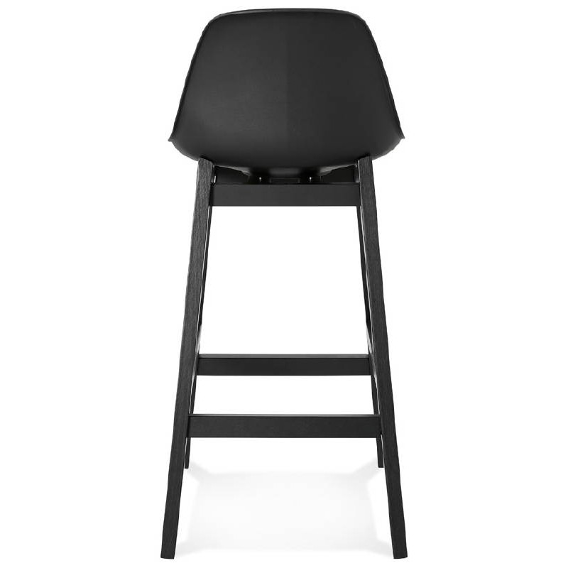 Tabouret de bar chaise de bar mi-hauteur design JACK MINI (noir) - image 37622