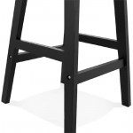 Tabouret de bar chaise de bar mi-hauteur design JACK MINI (noir)