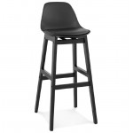 Tabouret de bar chaise de bar design JACK (noir)