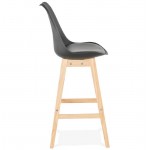 Design scandinavo Sgabello bar DYLAN Chair (nero)