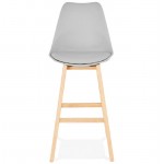 Skandinavisches Design bar DYLAN Chair Barhocker (hellgrau)