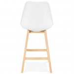 Bar sgabello sedia design scandinavo metà altezza DYLAN MINI (bianco)
