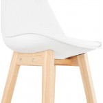 Bar bar Scandinavian design mid-height DYLAN MINI (white) chair stool