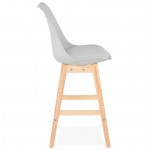 Scandinavian design mid-height DYLAN MINI bar Chair bar stool (light gray)
