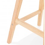Tabouret de bar chaise de bar mi-hauteur design scandinave DYLAN MINI (gris clair)