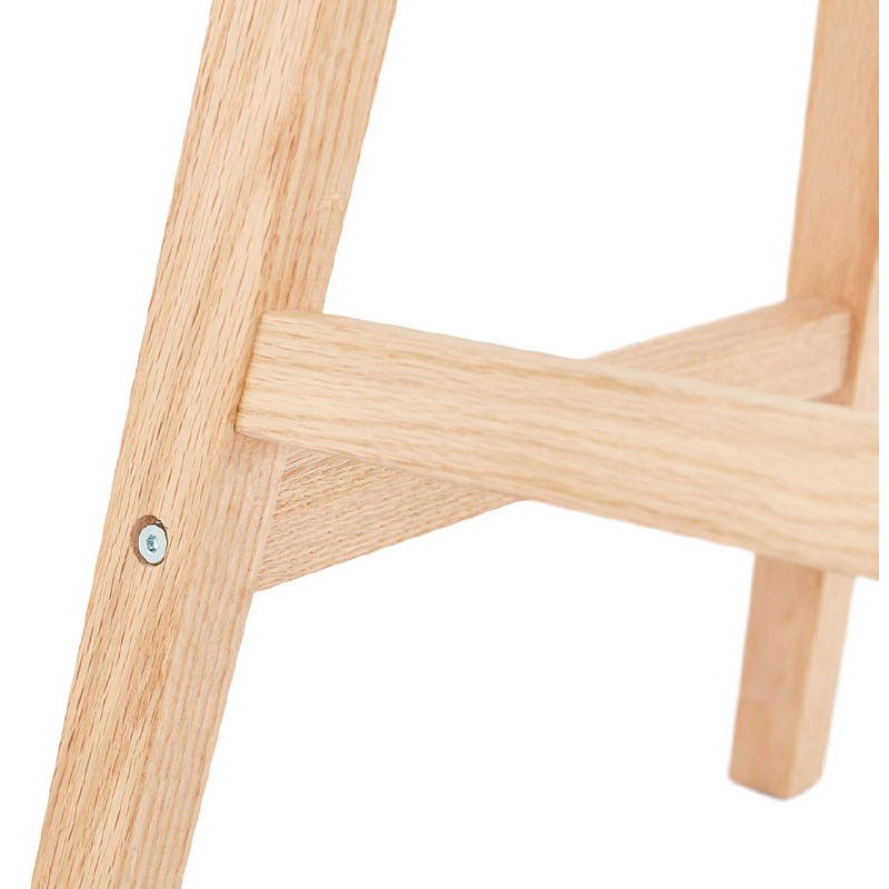 Tabouret de bar chaise de bar mi-hauteur design scandinave DYLAN MINI (gris clair) - image 37785