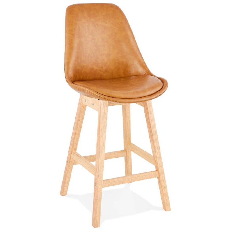 Bar bar halfway up design Sam MINI (light brown) chair stool - image 37786