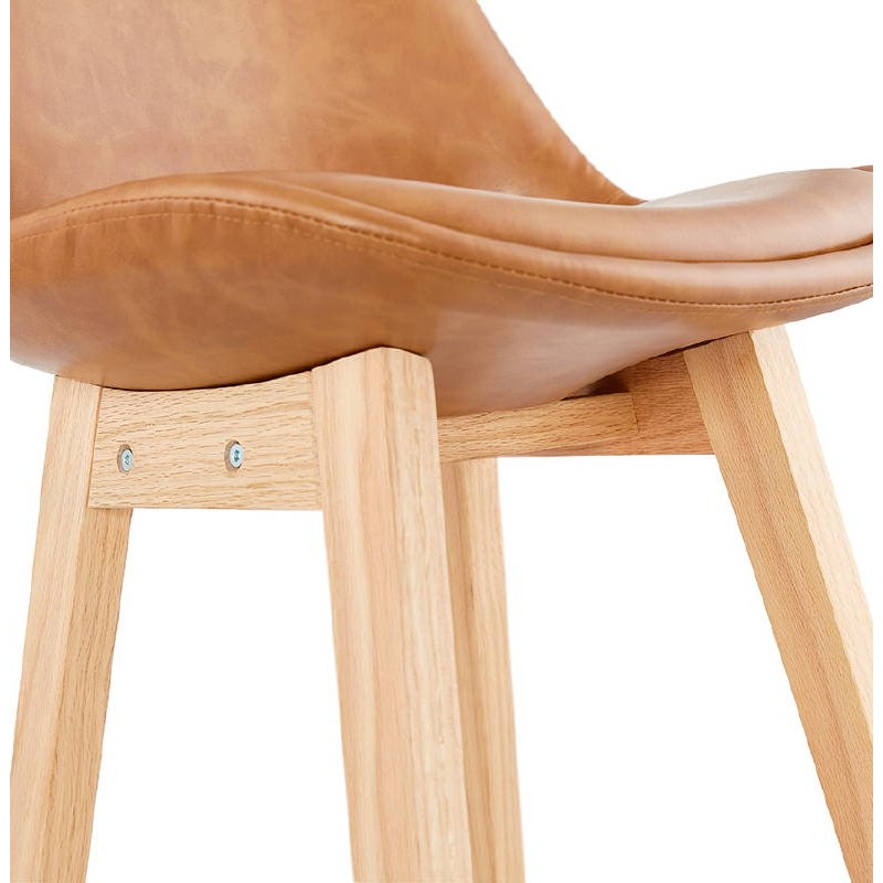 Barra a mitad de diseño taburete de la silla Sam MINI (marrón claro) - image 37796
