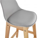 Scandinavian design mid-height FLORENCE MINI bar Chair bar stool (light gray)