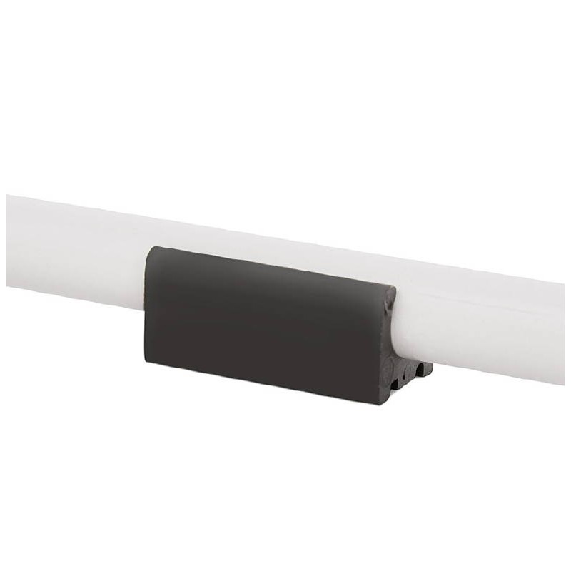 Bar taburete taburete de bar diseño media altura Ulises MINI pies (negro) blanco metal - image 37889