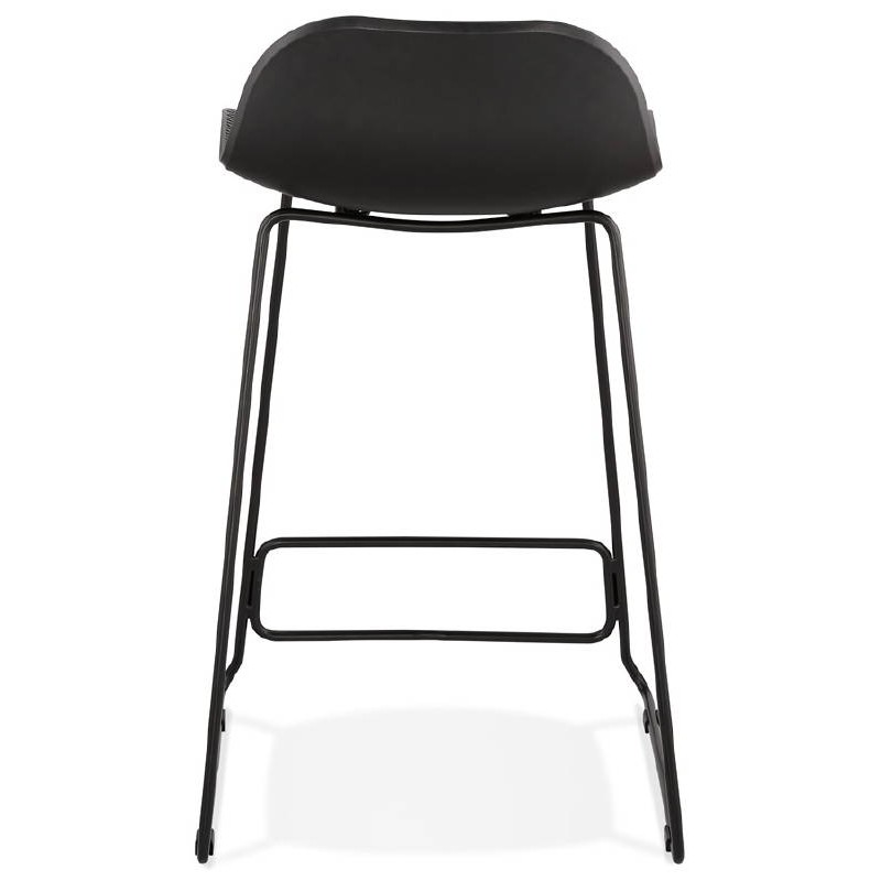 Bar Sgabello design metà altezza Ulysses MINI piedi (nero) neri bar sedia in metallo - image 38011