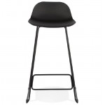 Barra bar diseño Ulises patas metálicas negras (negro) sillón taburete